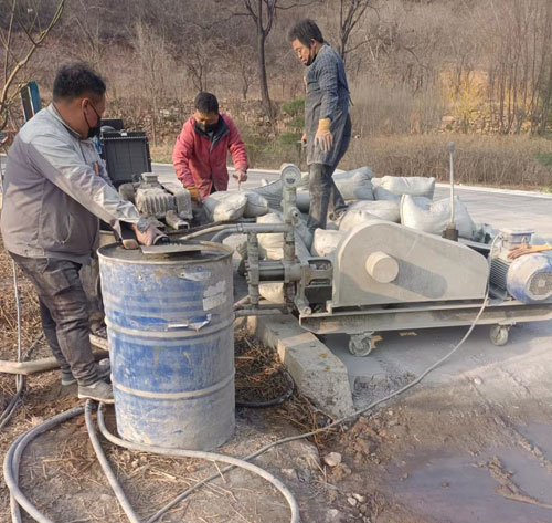 中山路面下沉注浆